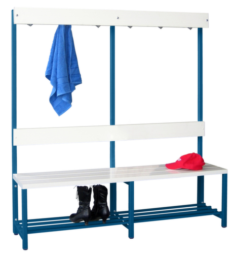PAVOY Banc vestiaire Basis avec crochets et lames en plastique