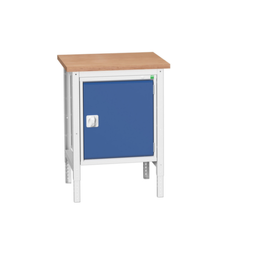 bott Établi verso, 1 armoire, RAL7035 gris clair/RAL5010 bleu gentiane