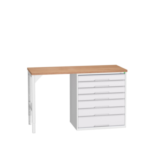 bott Établi verso, 7 tiroirs, RAL7035 gris clair/RAL7035 gris clair