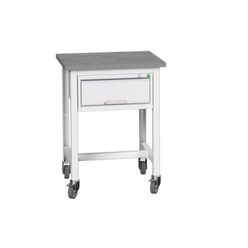 bott Établi mobile verso, 1 tiroir, RAL7035 gris clair/RAL7035 gris clair