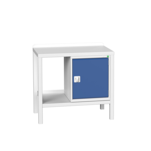 bott Établi verso, 1 armoire, 1 tablette, RAL7035 gris clair/RAL5010 bleu gentiane