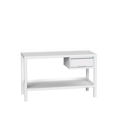 bott Établi verso, 1 tiroir, 1 tablette, RAL7035 gris clair/RAL7035 gris clair