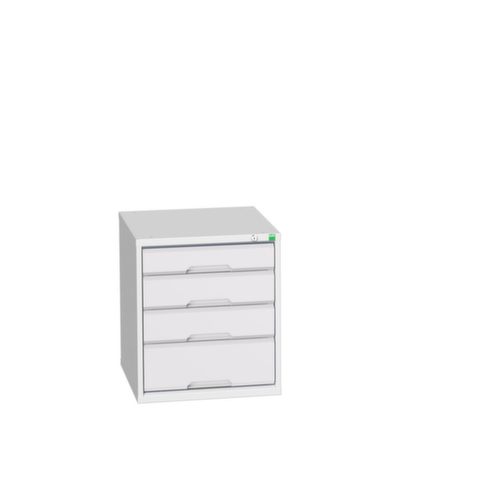 bott Armoire à tiroirs verso, 4 tiroir(s), RAL7035 gris clair/RAL7035 gris clair
