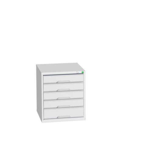 bott Armoire à tiroirs verso, 5 tiroir(s), RAL7035 gris clair/RAL7035 gris clair