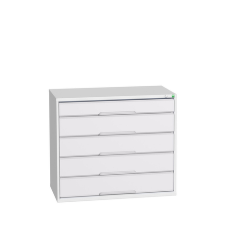 bott Armoire à tiroirs verso, 5 tiroir(s), RAL7035 gris clair/RAL7035 gris clair