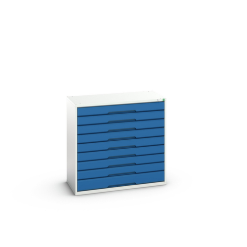 bott Armoire à tiroirs verso, 9 tiroir(s), RAL7035 gris clair/RAL5010 bleu gentiane
