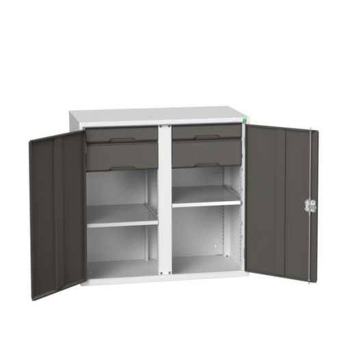bott Armoire universelle verso avec tablettes et tiroirs, largeur 1050 mm