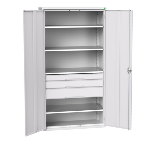 bott Armoire universelle verso avec tablettes et tiroirs, largeur 1050 mm