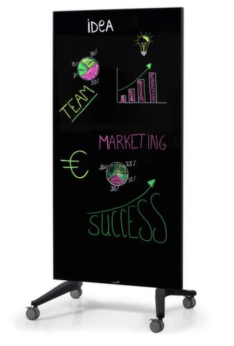 Legamaster tableau en verre mobile, hauteur x largeur 1950 x 900 mm