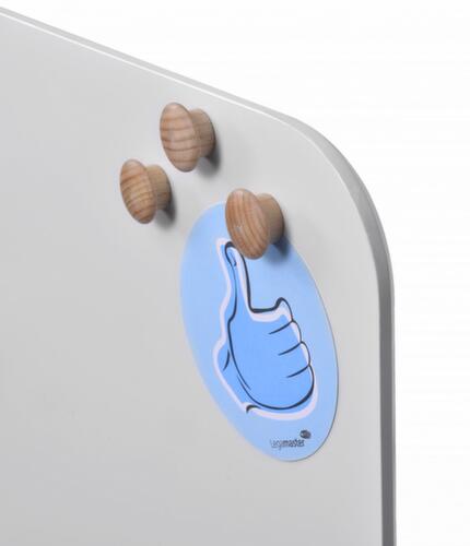 Legamaster Magnet WOODEN, nature, Ø 25 mm