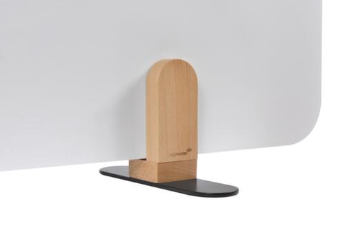 Legamaster cloison de table émaillée ELEMENTS, hauteur x largeur 600 x 1600 mm, paroi blanc