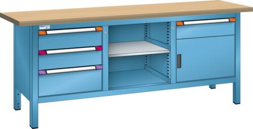 Thurmetall Établi, 4 tiroirs, 1 armoire, 1 tablette