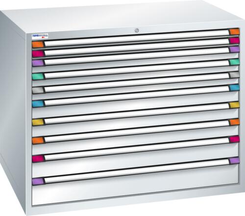 Thurmetall Armoire à tiroirs de largeur 1205 mm, 10 tiroir(s)