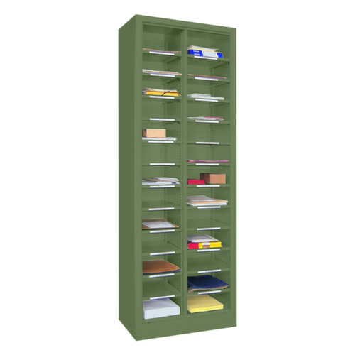 PAVOY Étagère postale / de tri Basis, largeur 640 mm, 26 compartiments