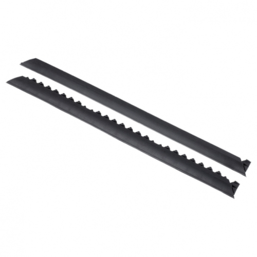 baguette de finition de bordure Almelo pour tapis antifatigue, noir