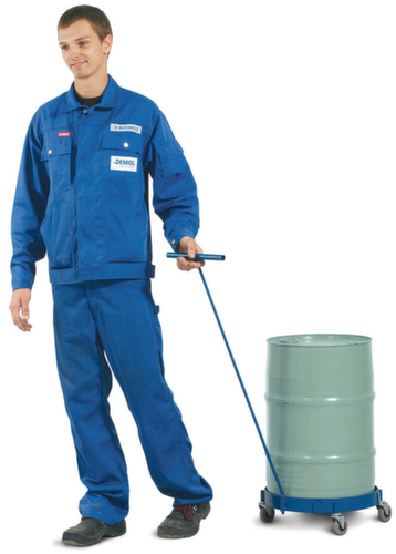 Chariot à tambour avec zone de chargement ouverte,pour fût 1 x 60 litres