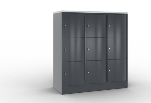 C+P armoire multicases Resisto, 9 compartiments