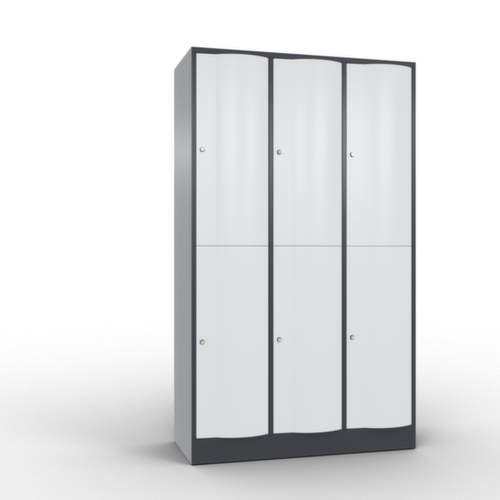 C+P armoire multicases Resisto, 6 compartiments