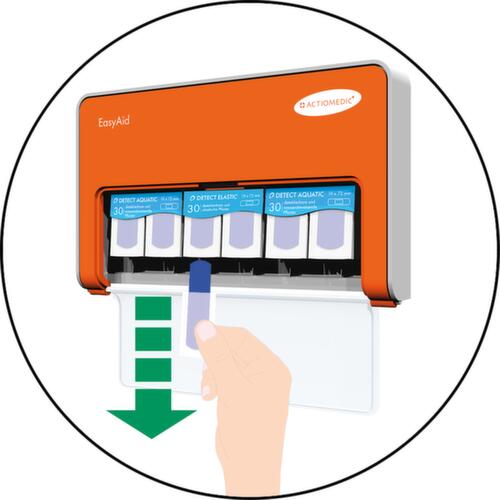 Distributeur de plâtre EasyAid DETECT avec 90 plâtres, pansement détectable
