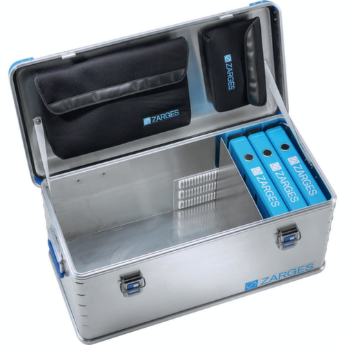 ZARGES Système de séparation pour caisse combinée en aluminium, pour 60 l bacs