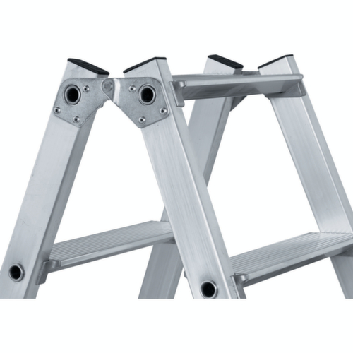 ZARGES Escabeau Nova B accessible des deux côtés, 2 x 8 marche(s) en tôle striée