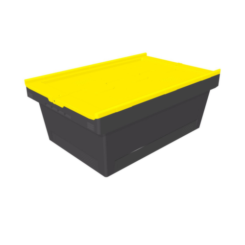 BITO conteneur réutilisable écologique MB Eco, capacité 38 l, couvercle rabattable en deux parties