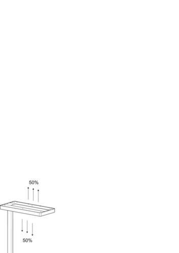 MAUL Lampadaire à DEL MAULjuvis avec capteur de mouvement et de lumière, lumière blanc neutre, blanc