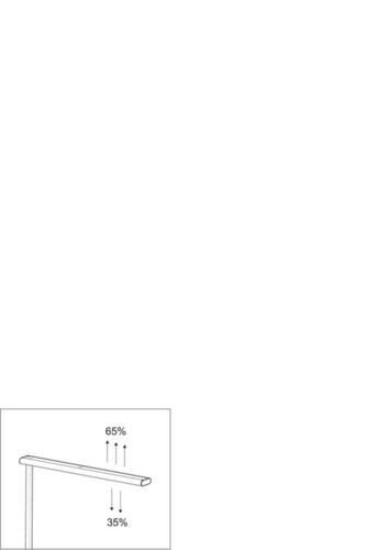 MAUL Lampadaire à DEL MAULjet avec lumière directe et indirecte, lumière blanc neutre, argent