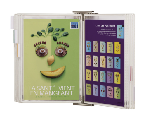 tarifold Système de consultation antibactérien STERIFOLD, avec 10 tableaux de consultation en DIN A4