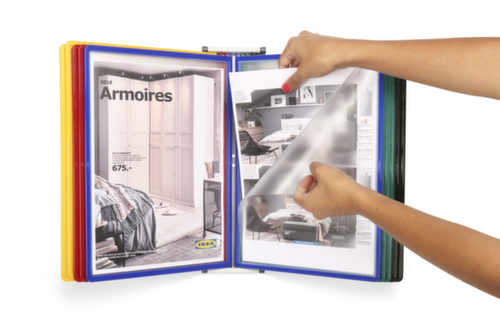 tarifold Système de consultation mural Easyload, avec 10 tableaux de consultation en DIN A4