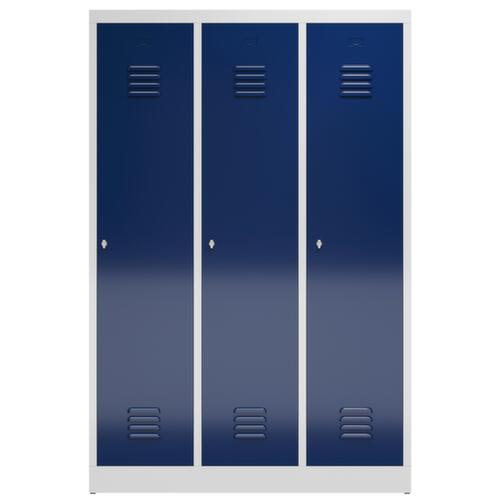 Armoire vestiaire ClassiX pour séparation noir blanc, largeur de compartiment 395 mm
