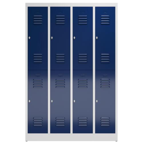 Armoire vestiaire à deux niveaux ClassiX, largeur de compartiment 295 mm