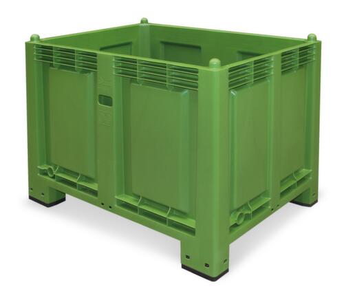 Grands conteneurs, capacité 550 l, vert, 4 pieds