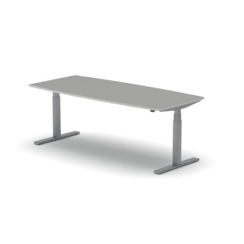 Nowy Styl Table de conférence hauteur réglable électriquement eModel 3.0, largeur x profondeur 2000 x 800 mm, panneau MP Platinum
