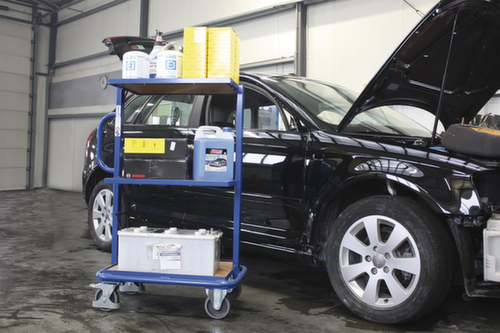 VARIOfit Desserte de rangement pour bac norme Europe, force 200 kg, 3 plateaux