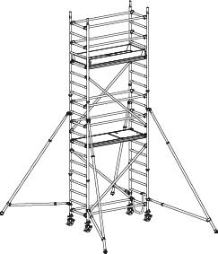 Hymer Échafaudage roulant 8472 avec potences