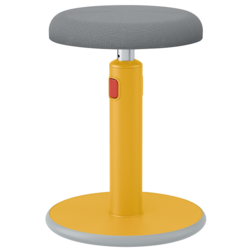 Leitz tabouret assis-debout Ergo Cosy Aktiv, assise gris, partie inférieure du pied antidérapante