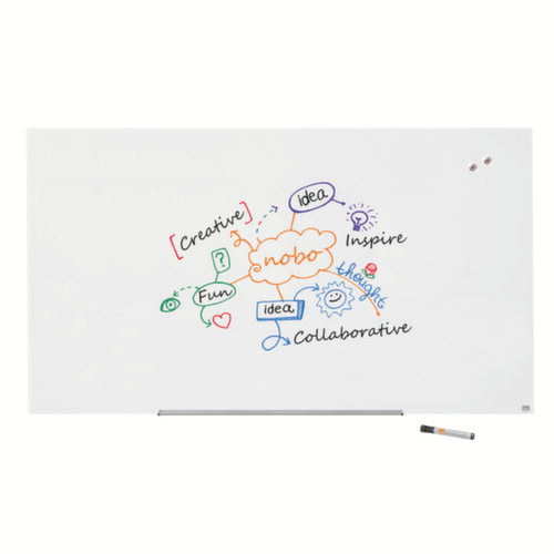 nobo Tableau en verre Impression Pro, hauteur x largeur 1059 x 1883 mm