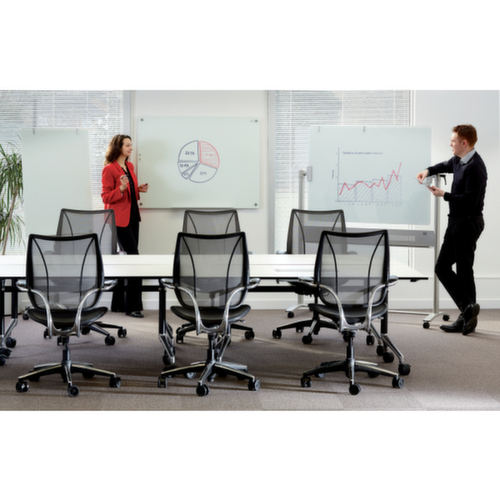 nobo Chevalet de conférence en verre mobile, hauteur 1850 mm