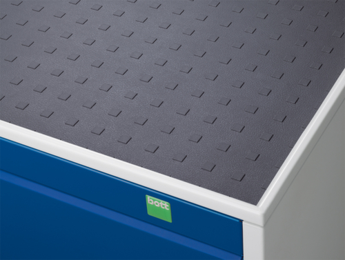 bott Armoire à tiroirs mobile cubio, 4 tiroir(s), RAL7035 gris clair/RAL7016 gris anthracite