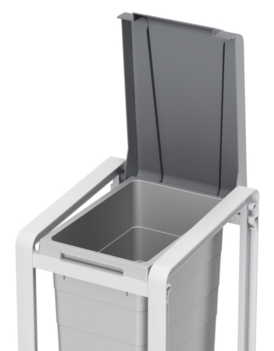 Hailo Collecteur de déchets ProfiLine ÖKO XL, 38 l, couvercle gris poussière