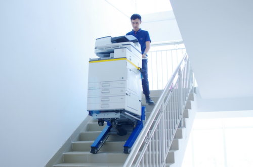 Diable monte-escaliers électrique pour fortes charges, force 420 kg, largeur de pelle 560 mm