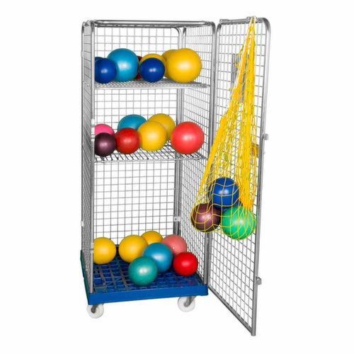 Bac sur roulettes de sécurité haut rolltainer®, force 500 kg, longueur x largeur 815 x 724 mm