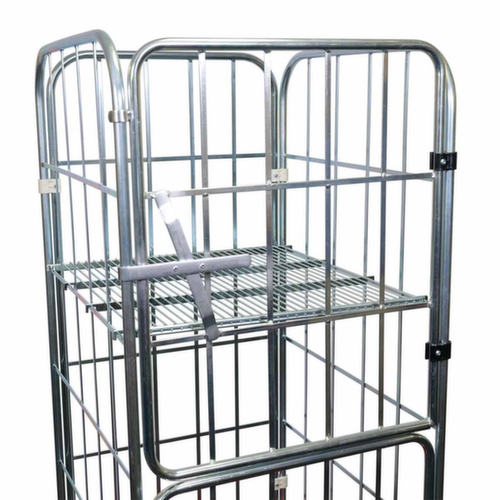 Tablette à accrocher pour bac sur roulettes, largeur x profondeur 700 x 705 mm