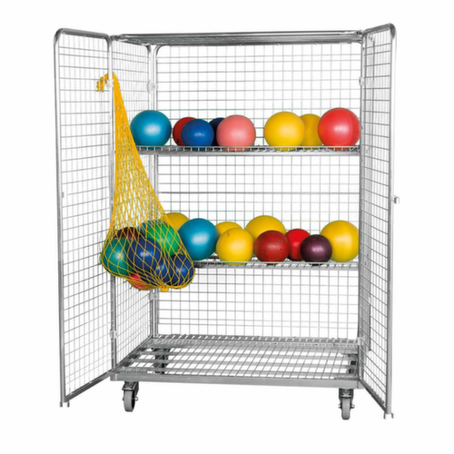 Bac sur roulettes de sécurité, force 600 kg, longueur x largeur 800 x 1200 mm