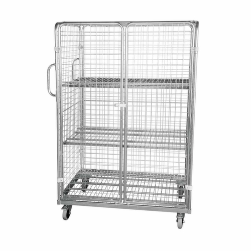 Bac sur roulettes de sécurité, force 600 kg, longueur x largeur 800 x 1200 mm