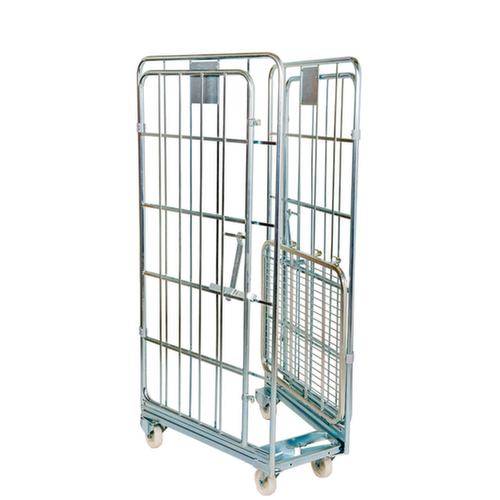 Bac sur roulettes emboîtable nestainer® ERGO S, force 500 kg, longueur x largeur 800 x 700 mm