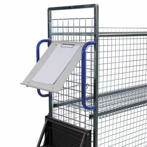 Chariot d'entrepôt, force 300 kg, 2 plateaux