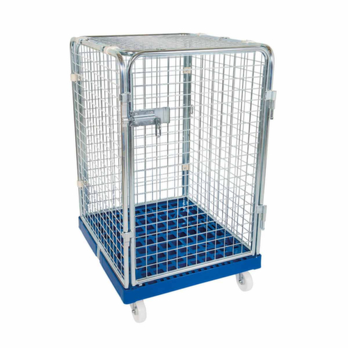 Bac sur roulettes de sécurité bas rolltainer® ADB, force 500 kg, longueur x largeur 815 x 724 mm