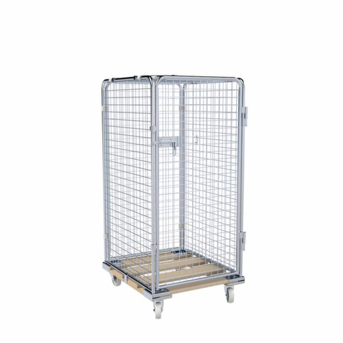 Bac sur roulettes de sécurité ADB, force 500 kg, longueur x largeur 810 x 724 mm